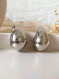 Ishhaara Eggplant Earrings Silver