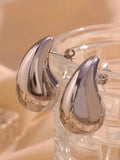 Ishhaara Eggplant Earrings Silver