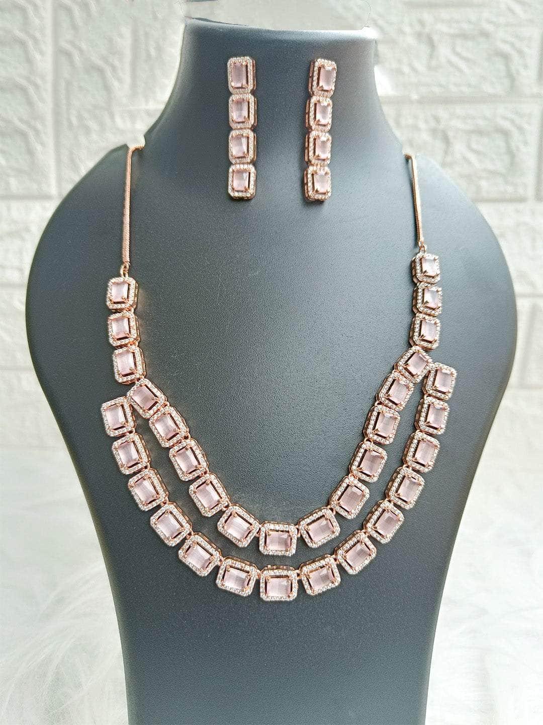 Ishhaara Elegant Designer Delicate Necklace Set