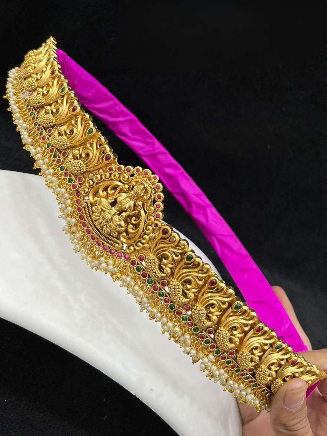 Ishhaara Elegant Gold Plated Traditional Hip Belt