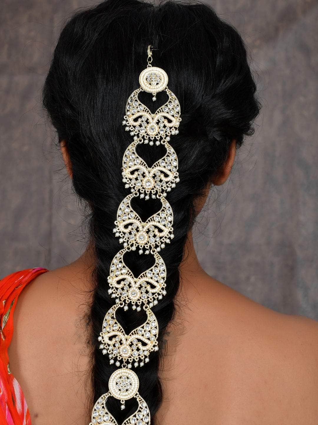 Ishhaara Elegant Kundan Hair Accessories