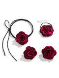 Ishhaara Elegant Lace Up Rope Chain Necklace