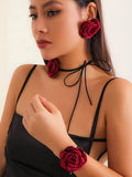 Ishhaara Elegant Lace Up Rope Chain Necklace