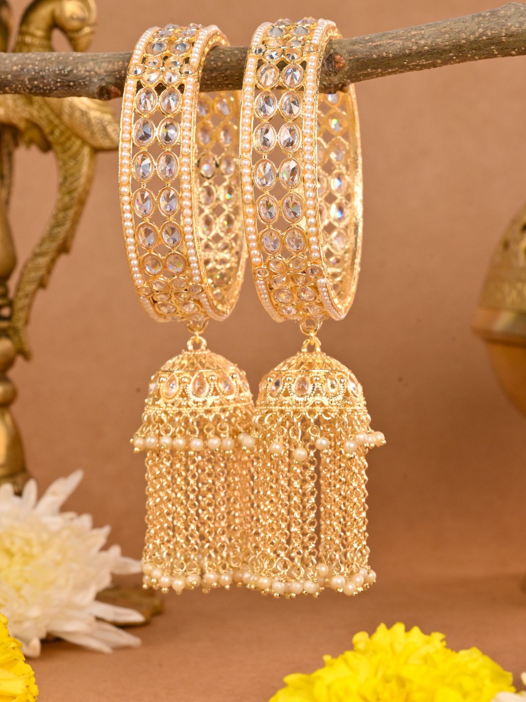 Ishhaara Elegant Latkan Bangles Set