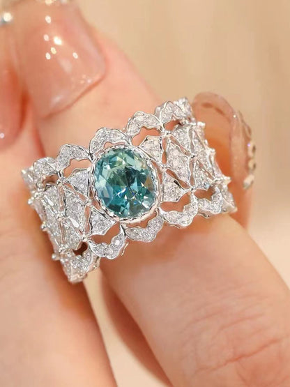 Ishhaara Elegant Oval Zircon Ring