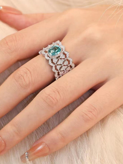 Ishhaara Elegant Oval Zircon Ring