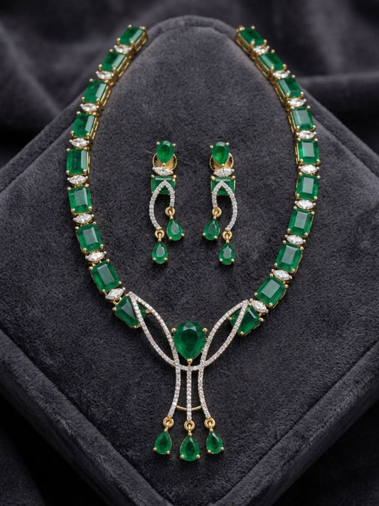 Ishhaara Elegant Stone Necklace Set