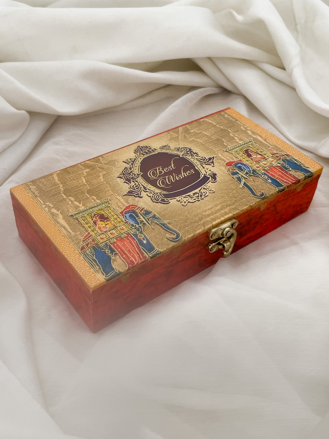 Ishhaara Elephant Design Wedding Fancy Shagun Cash Box