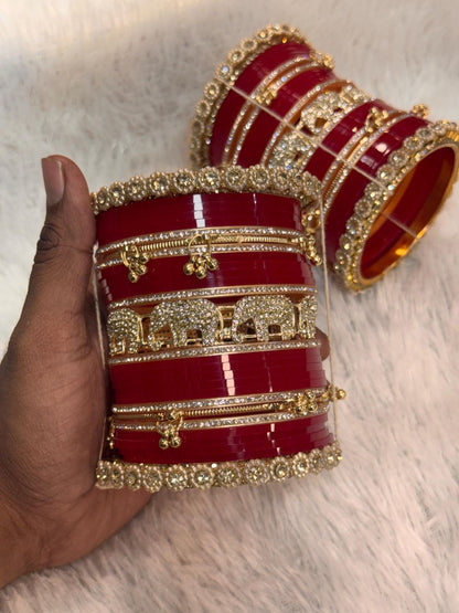 Ishhaara Elephant Motif Punjabi Bridal Chooda