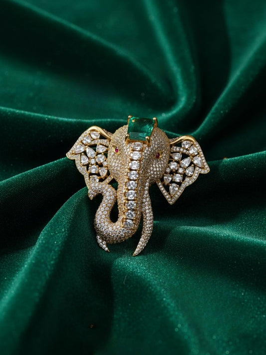 Ishhaara Elephant Statement Brooch