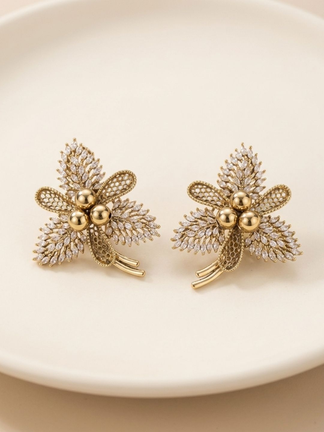 Ishhaara Emblished Stone Studded Earrings
