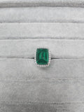 Ishhaara Emerald Green Stone Ring