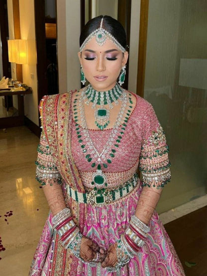 Ishhaara Emerald Layered Bridal Necklace