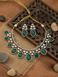 Ishhaara Emerald Polki Victorian Necklace