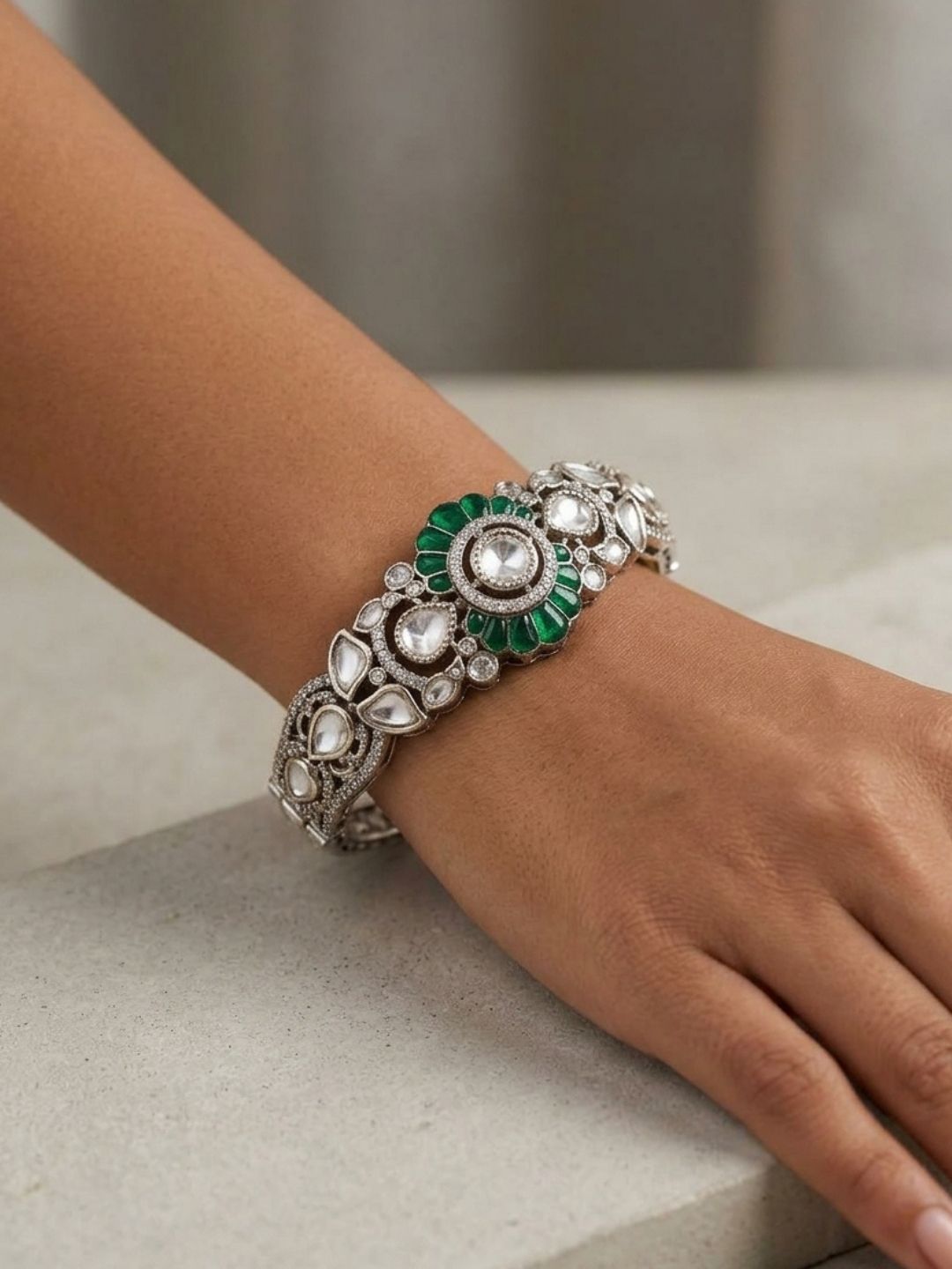 Ishhaara Empress Polki Kundan Kada