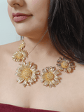 Ishhaara Enchanting Sunflower Necklace