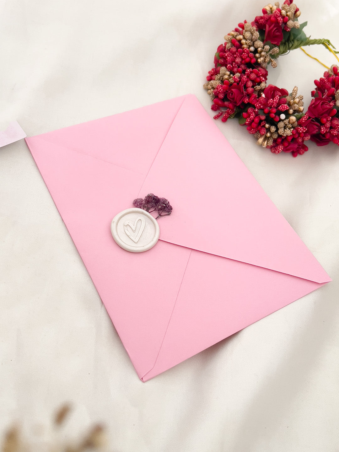 Ishhaara Envelopes With Printed Cards Seal And Flowers