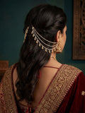 Ishhaara Ethnic Pearls Studded Ear Chain