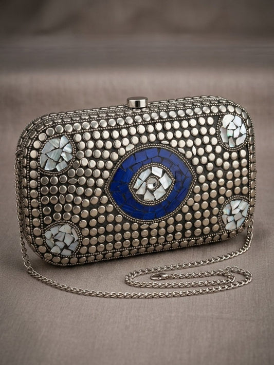 Ishhaara Evil Eye Mosaic Clutch