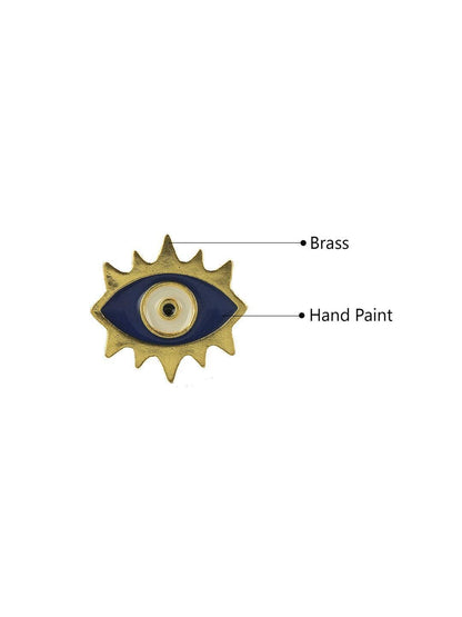Ishhaara Evil Eye Stud Dark Blue