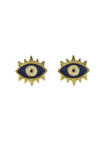 Ishhaara Evil Eye Stud - Dark Blue