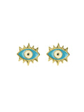 Ishhaara Evil Eye Stud - Light Blue