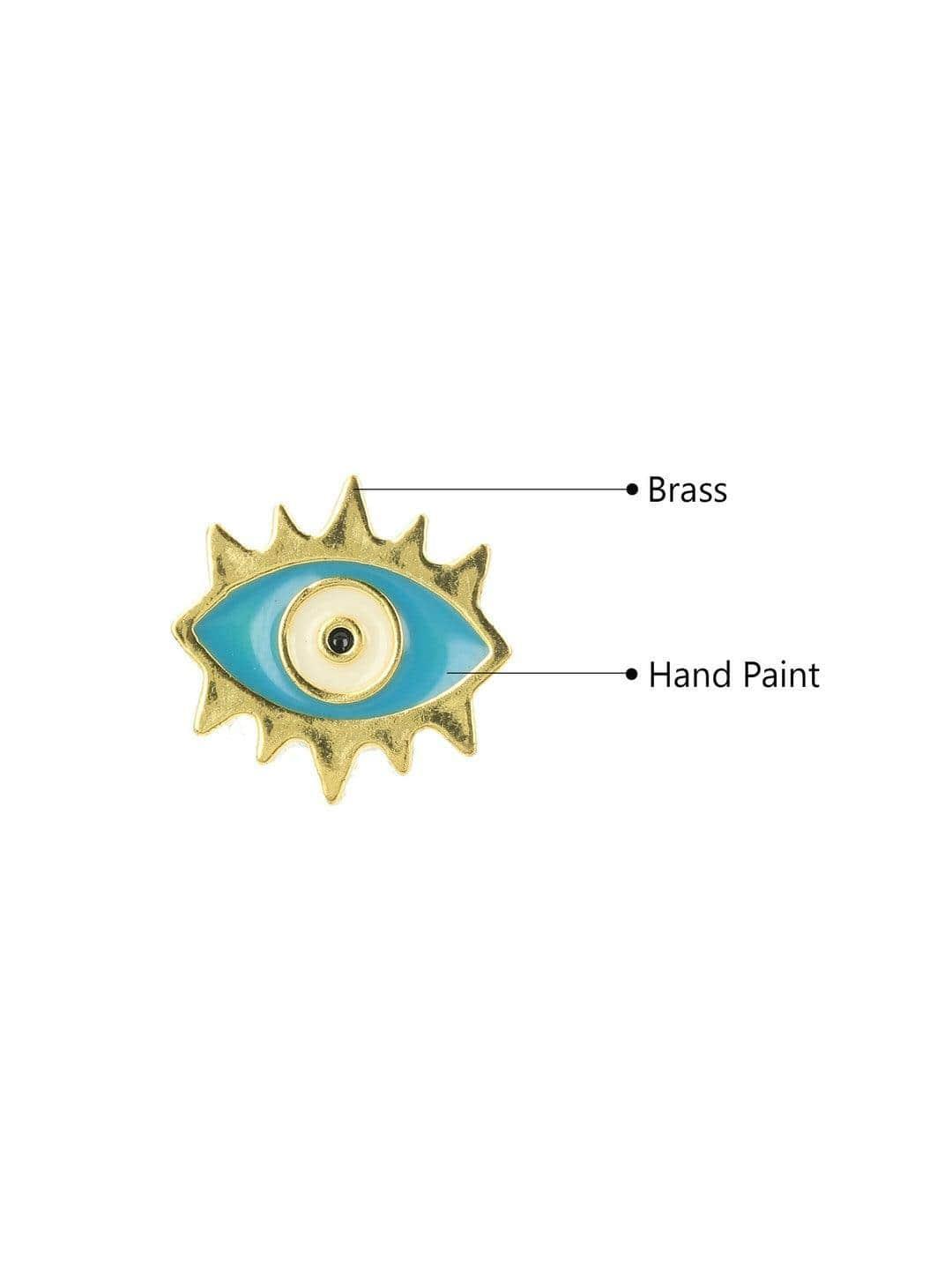Ishhaara Evil Eye Stud Light Blue