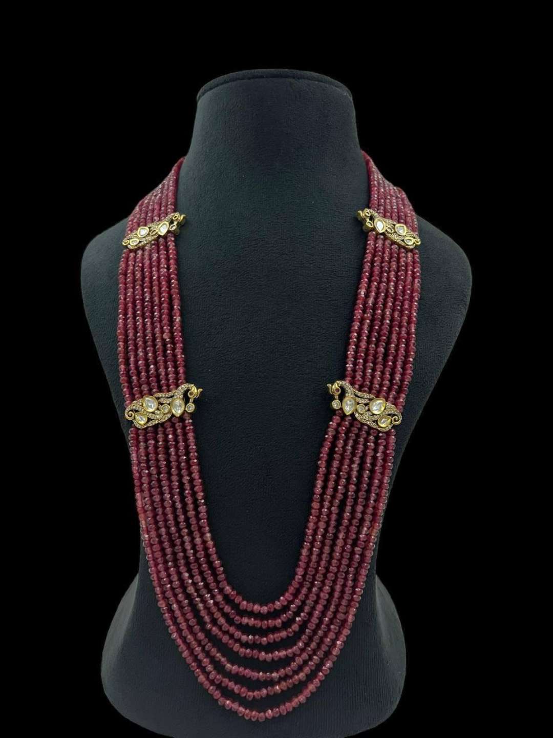 Ishhaara Exclusive Hand Crafted Moissanite Polki Necklace Set.