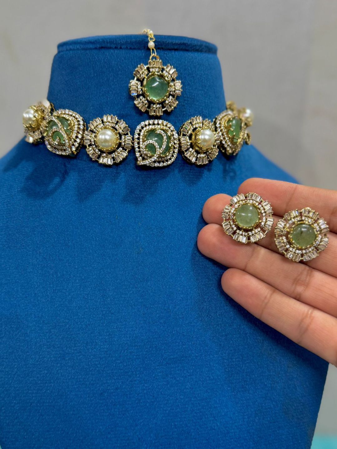 Ishhaara Exclusive Hand Crafted Multistone Necklace