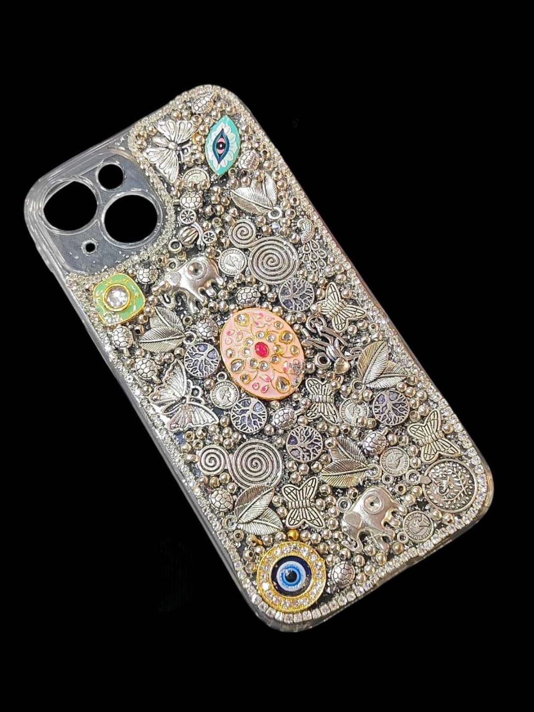 Ishhaara Exclusive Handcrafted Mobile Covers With Stylish Stones