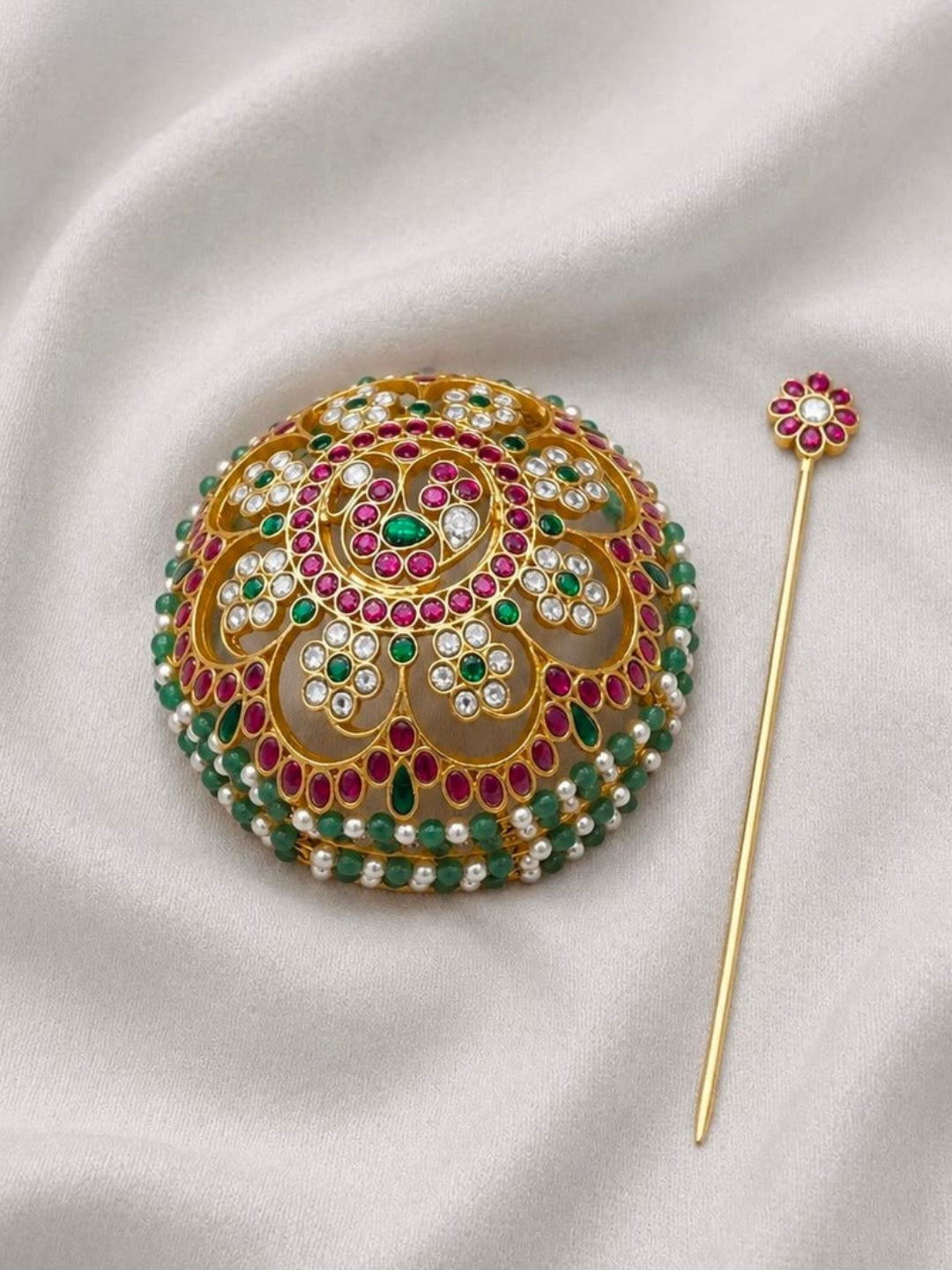 Ishhaara Exclusive Jadau Kundan Hair Bun