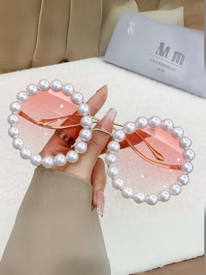 Ishhaara Exclusive Round Pearl Sunglasses