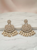 Ishhaara Exquisite Kundan Pearl Beaded Earrings