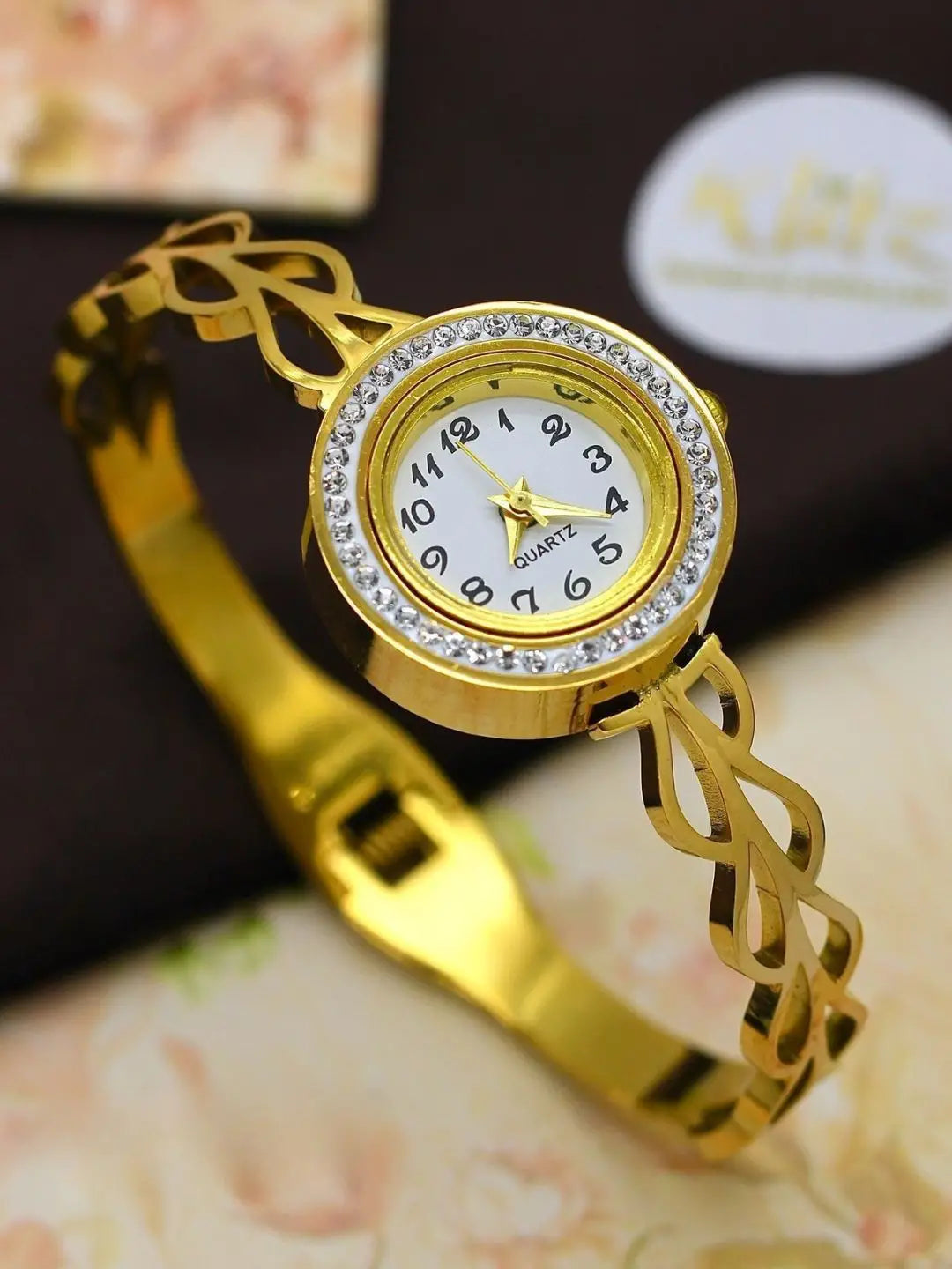 Ishhaara Exquisite Openable Kada Bracelet Watch