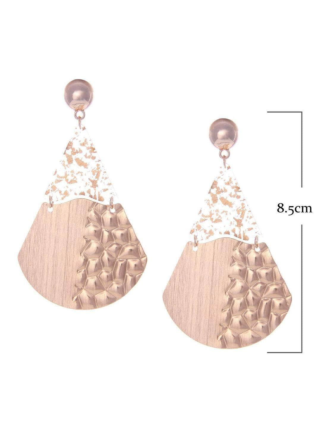 Ishhaara Fan Earrings Gold