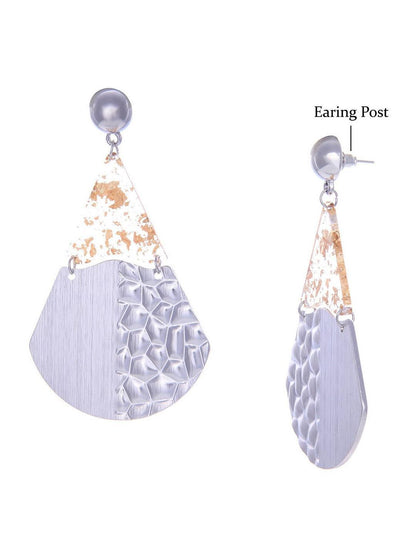 Ishhaara Fan Earrings Silver