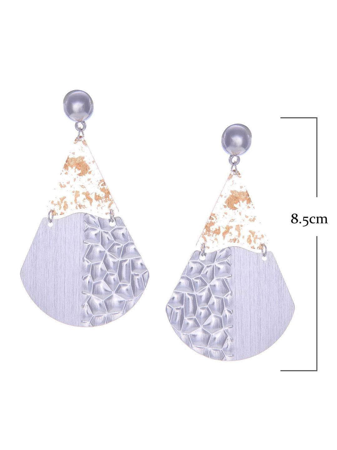 Ishhaara Fan Earrings Silver