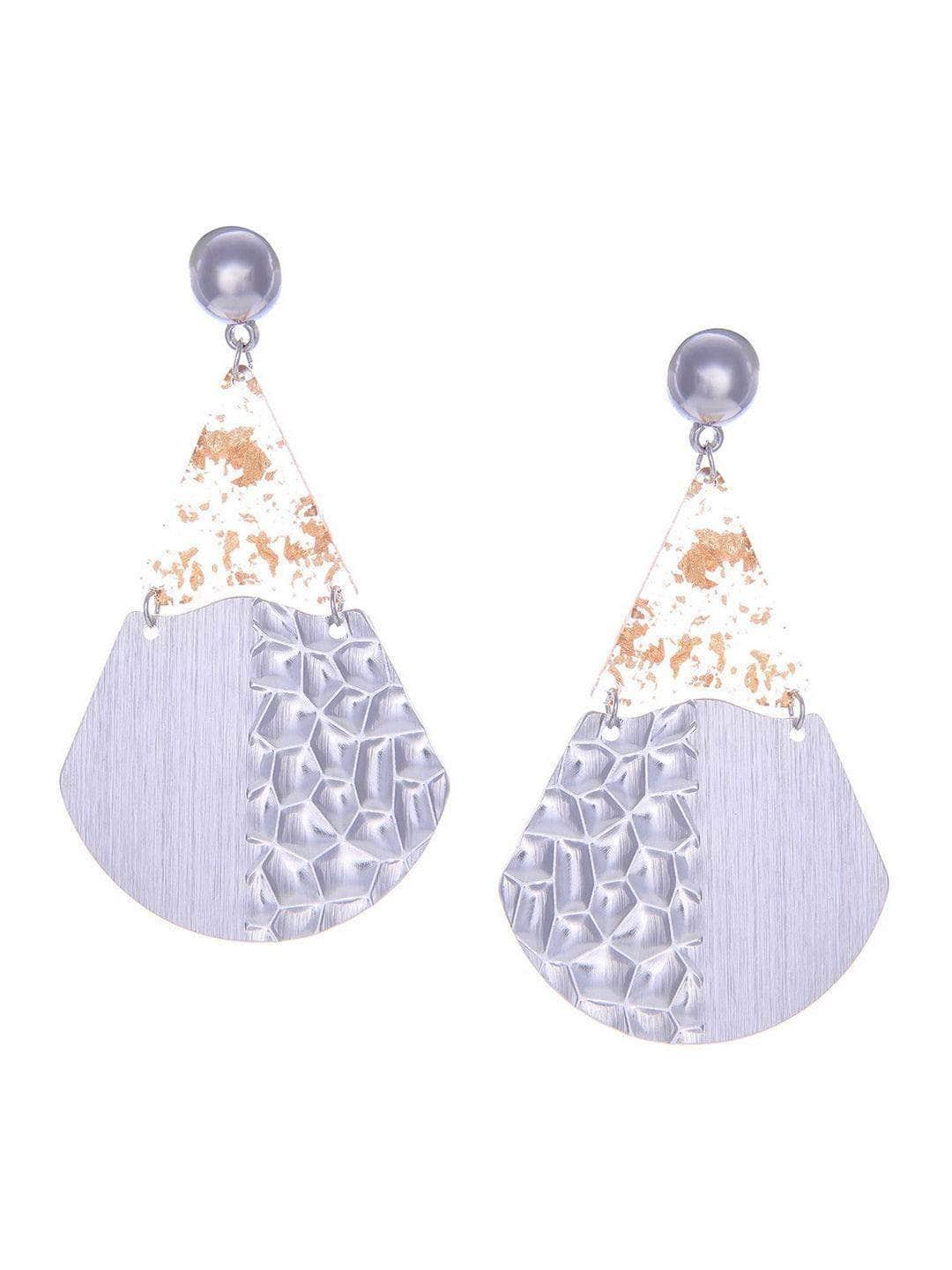 Ishhaara Fan Earrings Silver