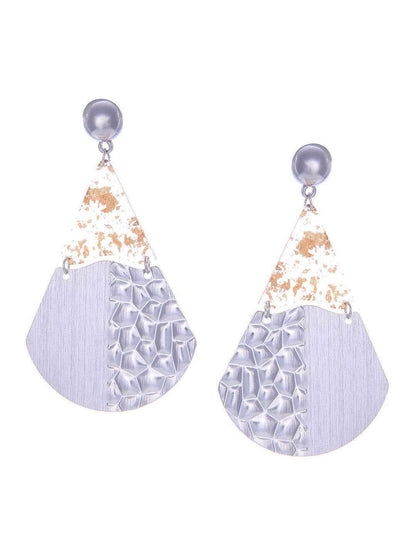 Ishhaara Fan Earrings Silver
