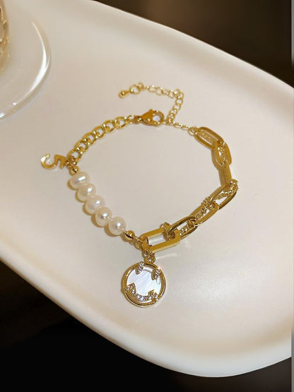 Ishhaara Fashion Freshwater Baroque Pearl Bracelet