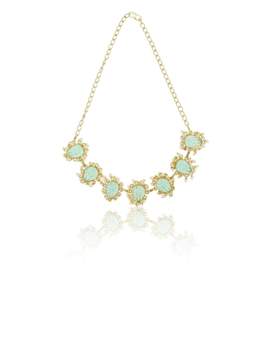 Ishhaara Firoza Choker Light Blue
