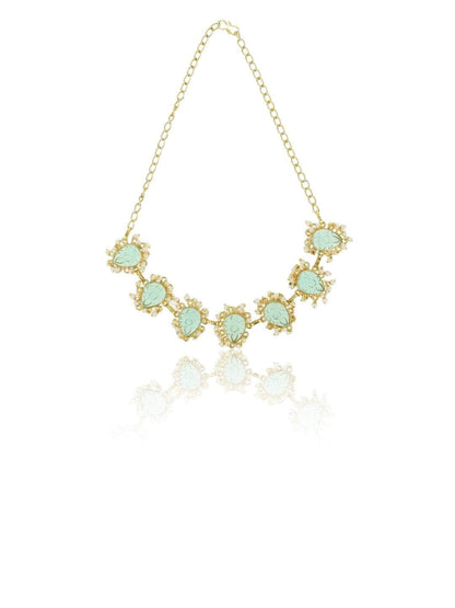 Ishhaara Firoza Choker Light Blue