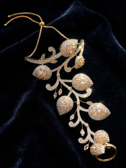 Ishhaara Floral Diamond Hathphool