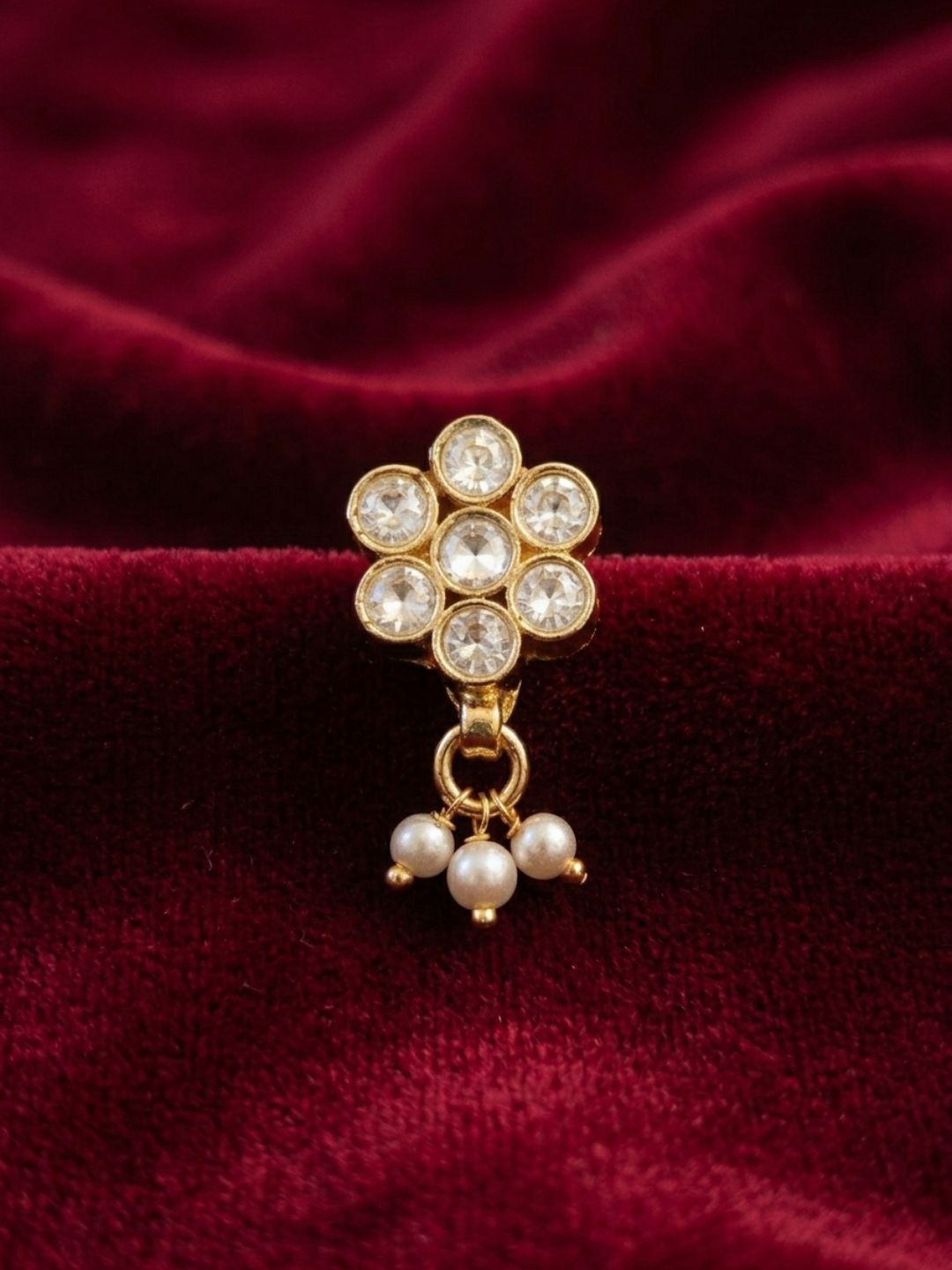 Ishhaara Floral Drop Nath