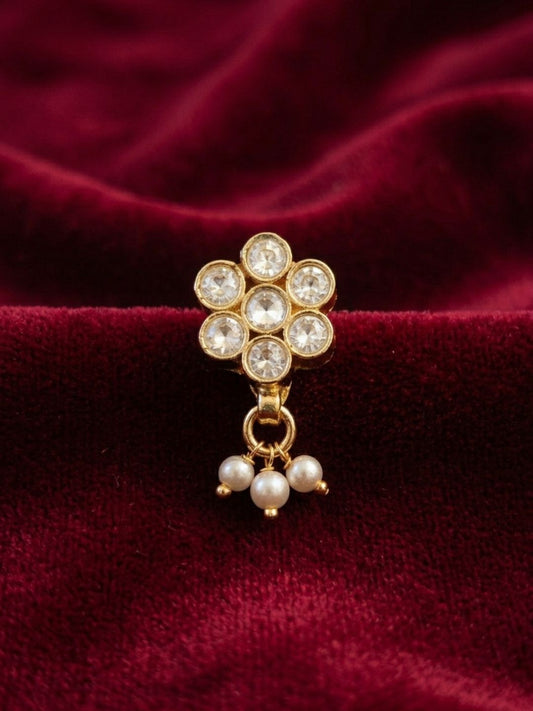 Ishhaara Floral Drop Nath