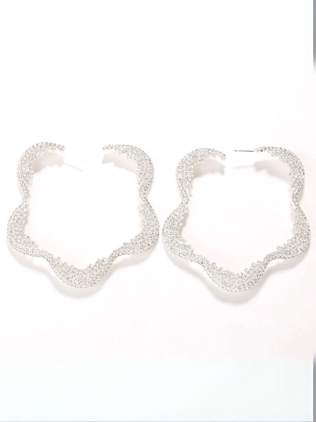Ishhaara Floral Fluid Hoops