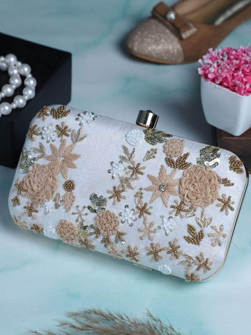 Ishhaara Floral Handwork Clutch