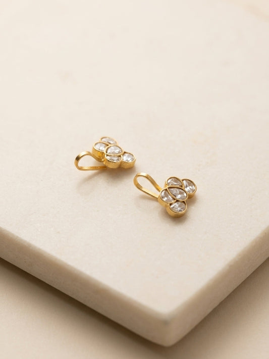 Ishhaara Floral Jadau Bugadi Earrings