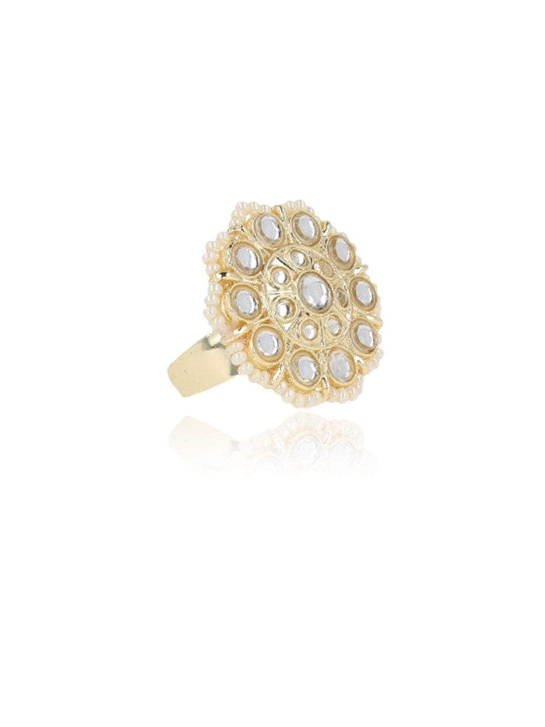 Ishhaara Floral Kundan Ring