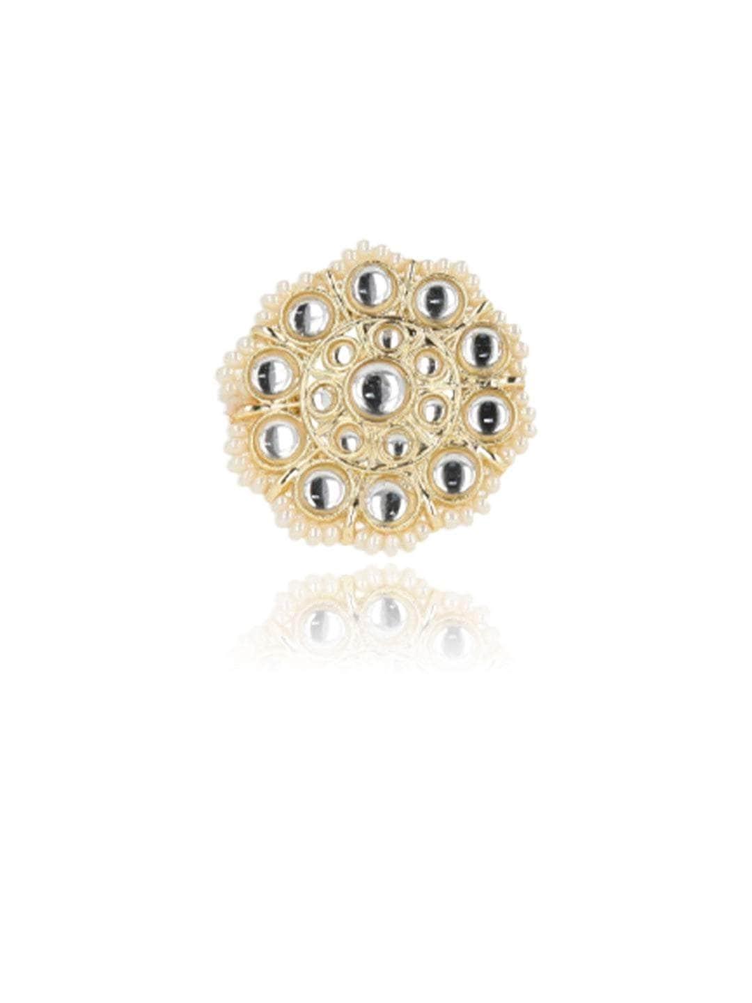 Ishhaara Floral Kundan Ring